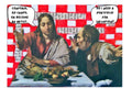 Satirical postcard